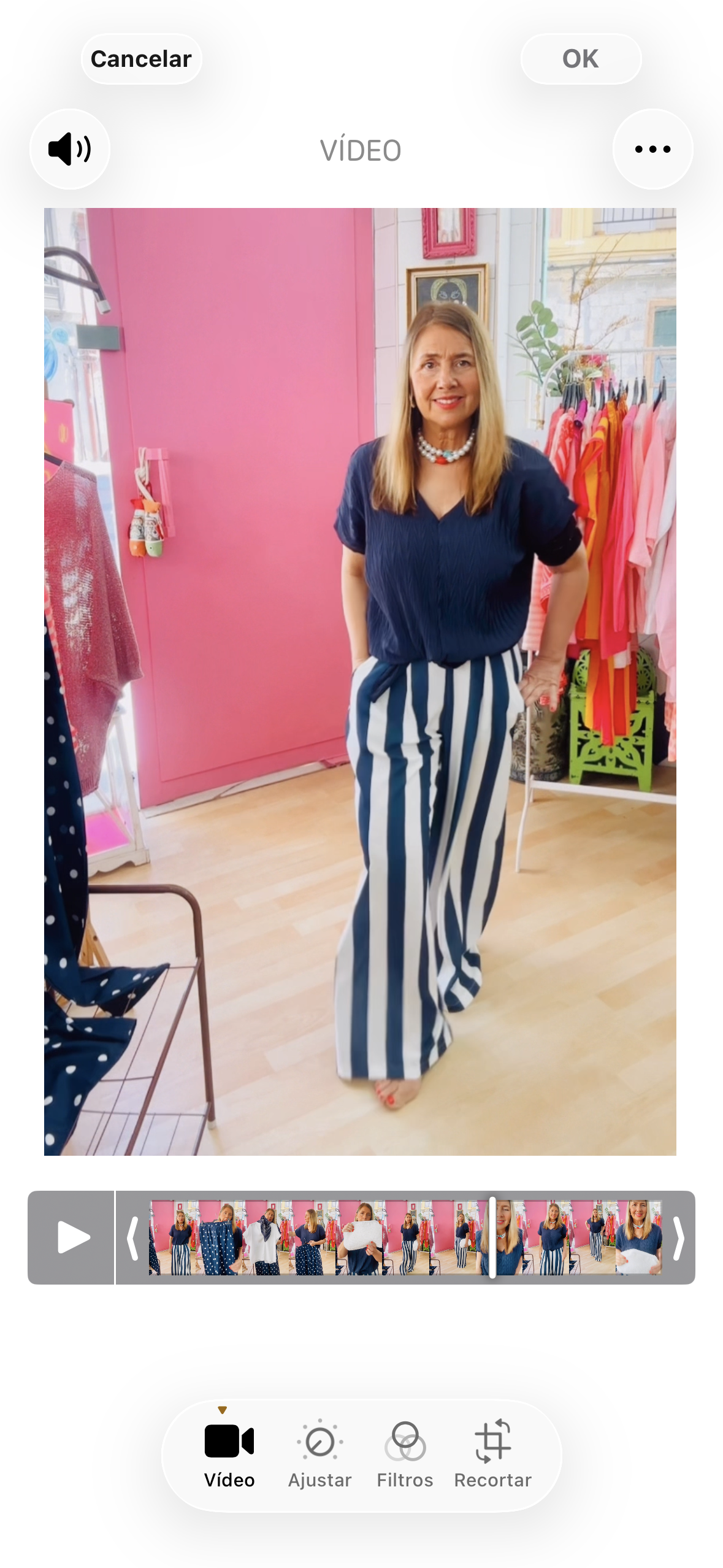 Pantalon Palazzo MARINE