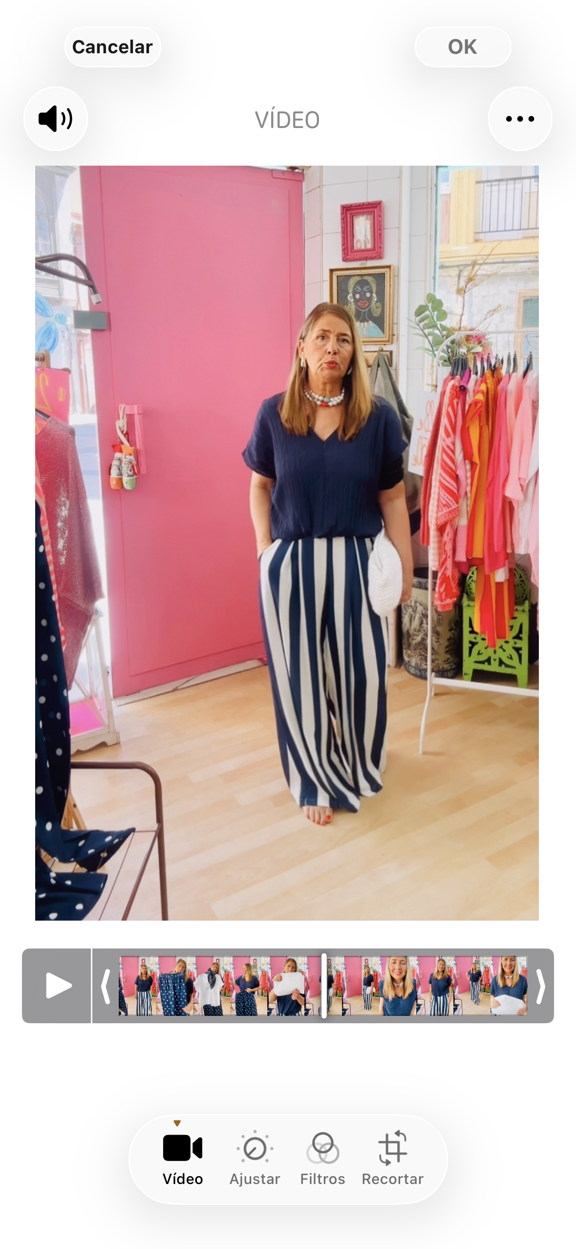 Pantalon Palazzo MARINE