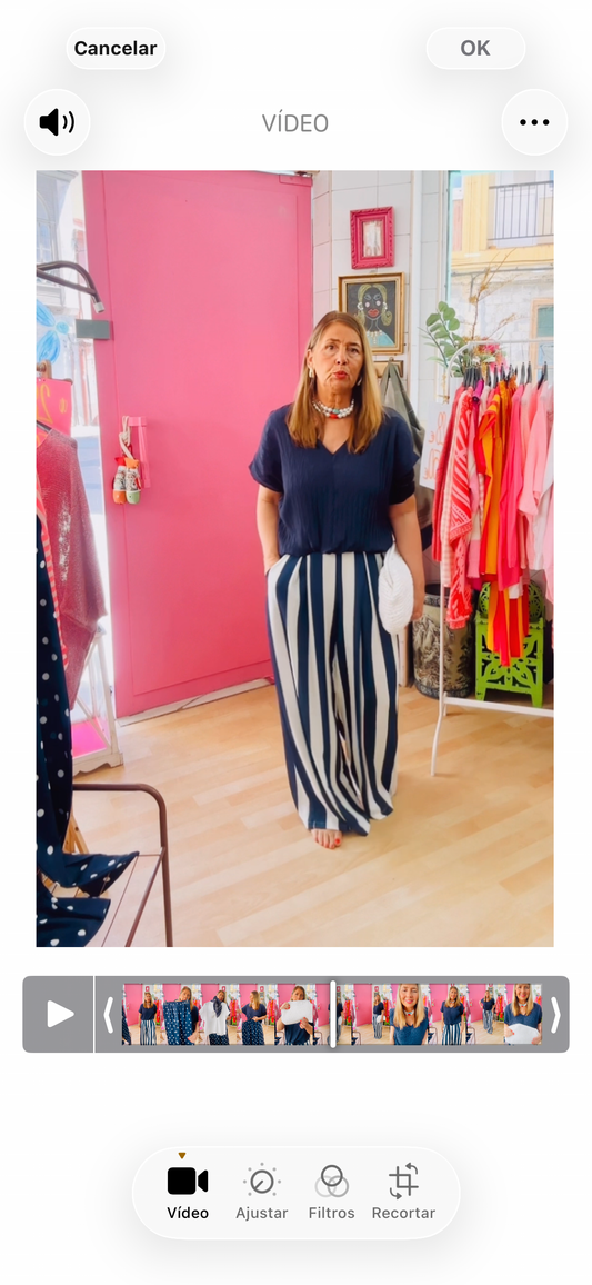 Pantalon Palazzo MARINE
