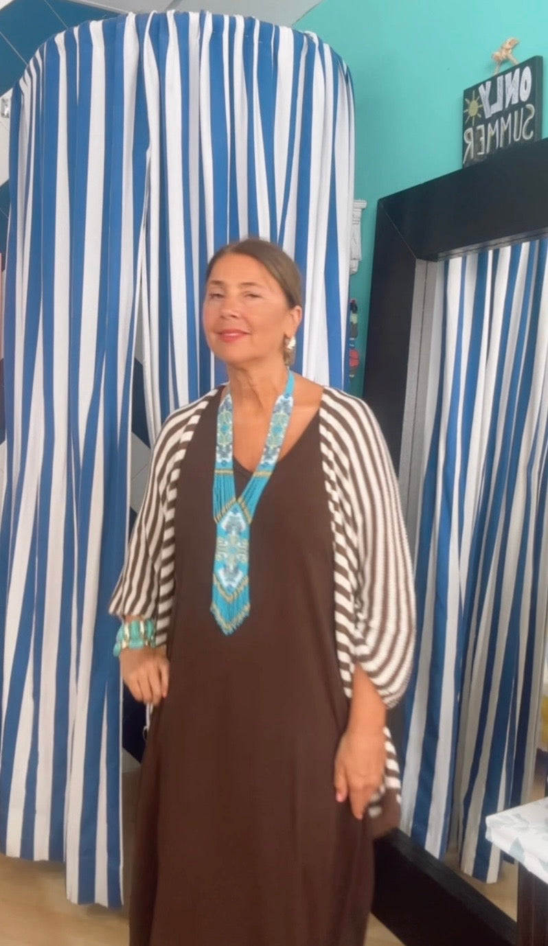 Vestido SEDA manga corta
